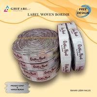 Gambar label woven bordir / merek baju / label damask / cap / woven rajut - Di Gulung, 1x4cm dari ghifari label undefined 1 Tokopedia