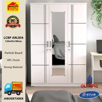 Gambar Lemari Pakaian 3 Pintu Minimalis - Arlida3Pt - Olympic - LCBP Ardilla BL dari MAGGIO undefined 1 Tokopedia