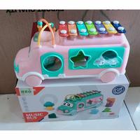 Gambar Mainan Edukasi Anak Bus Puzzle Xylophone Music - bus xilophone dari Jakarta store station undefined 4 Tokopedia
