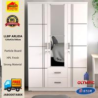 Gambar Lemari Pakaian 3 Pintu Minimalis - Arlida3Pt - Olympic - LCBP Ardilla BL dari MAGGIO undefined 2 Tokopedia