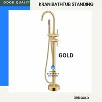 Gambar KRAN BATHTUB STANDING FLOOR MIXER TAP GOLD EMAS SALURAN AIR LANTAI - CHROME dari PusatBangunanOriginal undefined 1 Tokopedia