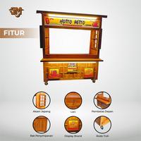 Gambar Booth Jepang Takoyaki/Gerobak Ramen,Dimsum,Steak,sushi/Grobak Usaha - Kayu Jati, Panjang 150 dari Sahabat Mebel Official undefined 3 Tokopedia