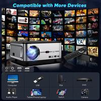 Gambar Wifi 8k Proyektor Full HD 1080p Suport Android  Home Projetor - 2+16G dari GOOJODOQ LOCAL SHOP undefined 5 Tokopedia
