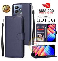 Gambar Flip Case Infinix Hot 30i Case Kulit Casing Hp Dompet Case Premium - Navy Blue dari Java Acc Store undefined 1 Tokopedia
