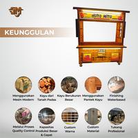 Gambar Booth Jepang Takoyaki/Gerobak Ramen,Dimsum,Steak,sushi/Grobak Usaha - Kayu Jati, Panjang 150 dari Sahabat Mebel Official undefined 4 Tokopedia