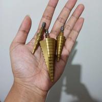 Gambar Mata Bor 3pcs Besi Kuningan Kayu Plastik Step Drill Pagoda Tingkat - 3 dari Berkah Jaya Utamaa undefined 1 Tokopedia