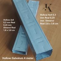 Gambar Hollow 4x4 0,3 DBH / Holo Gypsum GRC / Hollow Plafon / Rangka Hollow dari Atap Kita undefined 4 Tokopedia
