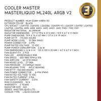 Gambar COOLER MASTER MASTERLIQUID ML240L V2 ARGB dari Nano Komputer undefined 5 Tokopedia