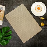 Gambar Tatakan Piring / Placemat PVC High Quality Import Square Gold - Silver dari Home Decor Zega undefined 1 Tokopedia