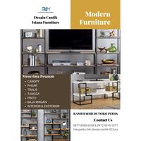 Gambar Rak Display toko minimalis - Putih, 100 x 40 x 220 dari DCI FURNITURE undefined 5 Tokopedia