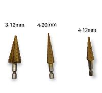 Gambar Mata Bor 3pcs Besi Kuningan Kayu Plastik Step Drill Pagoda Tingkat - 3 dari Berkah Jaya Utamaa undefined 4 Tokopedia
