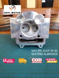 Gambar CYLINDER HEAD 5TL MIO SPORTY, SMILE, SOUL, VINO 26/23, 27/23, 28/24 - PORTING STANDAR, 26/23 dari sopi motor undefined 3 Tokopedia