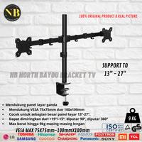 Gambar MOUNT DUAL ARM TV MONITOR BRACKET 100X100mm PITCH 15-27 INCH-XD50 - DUAL MONITOR dari NB NORTH BAYOU BRACKET TV undefined 2 Tokopedia