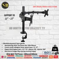Gambar MOUNT DUAL ARM TV MONITOR BRACKET 100X100mm PITCH 15-27 INCH-XD50 - DUAL MONITOR dari NB NORTH BAYOU BRACKET TV undefined 4 Tokopedia