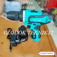 Gambar MESIN BOR CORDLESS NRT PRO DC 320 12 V / CORDLESS DRILL NRT PRO DC230 dari GLODOK TEKNIK12 undefined 1 Tokopedia