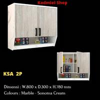Gambar Kitchen Set Minimalis Atas Bstylish Lemari dan Rak Gantung Aesthetic - Bsty Sonoma 2Pt dari Kadmiel Shop undefined 5 Tokopedia