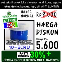 Gambar Cat Lukis / Kanvas / Tekstil - warna Biru - utk lukis kaos/tas/sepatu dari DG Online undefined 1 Tokopedia