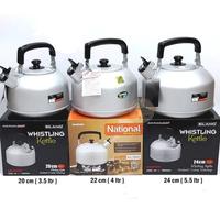 Gambar MASPION Teko Bunyi National Whisteling Kattle Aluminium Teko Siul 24Cm Tea - 22 Cm (4Ltr) dari Mitraaren undefined 1 Tokopedia