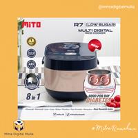 Gambar Mito R7 Low Carbo Rice Cooker daikin Coating Bowl 2 Liter Putih & Rose - Putih Gold dari Mitra Digital Mulia undefined 3 Tokopedia