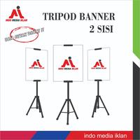 Gambar Tripod banner/stand banner promosi/tiang banner - +akrilik A2 dari MEDIA IKLAN undefined 1 Tokopedia