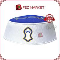 Gambar Peci Premium Sandal Nabi Biru Putih Size L No. 10 Premium TheKufi dari Fez Market undefined 3 Tokopedia