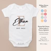 Gambar Jumper Custom Bayi | Baju Nama Bayi | Baby Jumper - B for Baby, S (0-6 Months) dari Sukanyaman.deco undefined 1 Tokopedia
