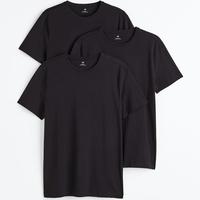 Gambar H&M 3-pack Tshirt Crewneck Slim Fit - Black - XL dari DUPLOVE undefined 1 Tokopedia