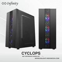 Gambar Casing Gaming Infinity CYCLOPS ATX, mATX - Case Only dari V-Rey Computer undefined 1 Tokopedia