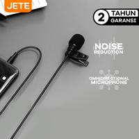 Gambar Mic Clip On JETE M1 - Vlogger Clipon Smule Youtuber - Vlog Audio Jack dari Doran Gadget Authorized Bali undefined 4 Tokopedia