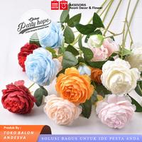 Gambar Bunga Peony 3 Kuntum / Bunga Artificial Dekorasi Mawar Peony 3 Cabang - Pink dari PARTY HOPE 2 undefined 3 Tokopedia