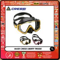 Gambar Masker Cressi Liberty Triside Mask Scuba Diving Kaca Selam Snorkeling - BLACK YELLOW dari Zeepro Dive Shop undefined 1 Tokopedia