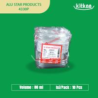 Gambar Aluminium Foil Tray/Wadah/Cup Kue Kotak Persegi Kecil 4330P+Tutup dari Kitkan.id undefined 2 Tokopedia