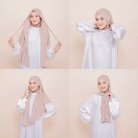 Gambar Amara Hijab Segiempat Instant Tali Ikat Premium Kerudung Segi Empat - DUSTY PINK dari ZIZEE STUDIO undefined 2 Tokopedia