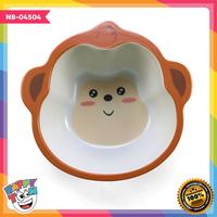 Gambar Bamboo Fiber Feeding Set Tempat Peralatan Makan Bayi Anak - MONKEY dari Happy Toon undefined 5 Tokopedia