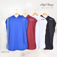 Gambar Hijab rompi sport 2 in 1 / hijab olahraga wanita - black dari Flower Store_ undefined 3 Tokopedia