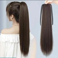 Gambar RAMBUT PALSU PANJANG PONYTAIL DENGAN TALI WIG HAIR EKSTENSION RAMBUT - CoklatTua 2 dari Yiling Online Shop undefined 1 Tokopedia