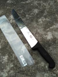 Gambar Pisau Sembelih Lurus 31 cm Victorinox Butcher Straight 5.5203.31 Black Fibrox Original Swiss - SARUNG HITAM dari Hardistore Superpisau undefined 2 Tokopedia