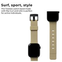 Gambar Strap Apple Watch Ultra 49mm/ 8/7 45mm UAG x Rip Curl Trestles - Khaki dari schwarz gadget surabaya undefined 4 Tokopedia