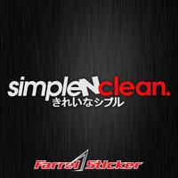 Gambar STIKER sticker SIMPLE N CLEAN Sticker Simple & Clean kanji cutting - Hitam dari Farrel Sticker undefined 1 Tokopedia
