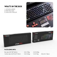 Gambar Fantech ATOM96 MK890 Keyboard Mechanical Gaming 96 Keys Atom 96 - Black Grey, Blue Switch dari Clover Gaming Indonesia undefined 5 Tokopedia