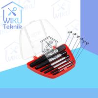 Gambar WiKu Mata Tap Balik Baut Patah Grip BESAR Set 6 pcs M3-M25 Extractor Pipa dari WiKu Teknik undefined 1 Tokopedia