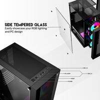 Gambar Fantech CG78 Aerolite 2 Casing PC 3 Fan RGB Case Rakitan CG 78 dari Absolutek Comp undefined 2 Tokopedia