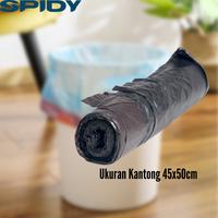 Gambar Spidy Kantong Sampah Plastik Roll Berpengikat Kresek Tali Rumah Tangga - Hitam 1 Roll dari MST TOOLS undefined 4 Tokopedia