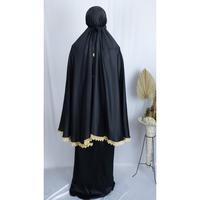 Gambar Anum Mukena Set - Retina Moslem Wear - Black dari Retina.officially undefined 4 Tokopedia