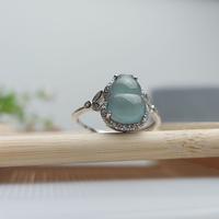Gambar CINCIN BATU GIOK ASLI NATURAL JADEITE HIJAU KEBIRUAN PREMIUM TYPE A dari masterpride undefined 3 Tokopedia