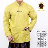 Gambar KOKO HAIBAH KAFANA SAKU DEPAN POLOS LENGAN PANJANG PREMIUM QUALITY - Cream, L dari EL AHMAD Collection undefined 3 Tokopedia