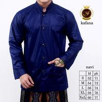 Gambar KOKO HAIBAH KAFANA SAKU DEPAN POLOS LENGAN PANJANG PREMIUM QUALITY - Cream, L dari EL AHMAD Collection undefined 4 Tokopedia