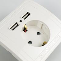 Gambar Colokan Dinding / Stop Kontak Universal EU Plug & 2 USB Port - SCN2 Kabel Plastik dari Jayabaadi undefined 3 Tokopedia