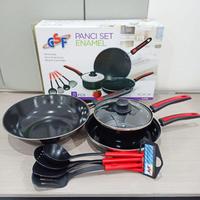 Gambar Panci Set GSF Enamel 10 pcs Ori Wajan Panci Tutup Kaca Anti Lengket - GSF 8pcs dari nurfadilah6 undefined 5 Tokopedia