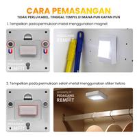 Gambar PR Lampu LED Emergency Tempel Dinding Magnet Stick N Click / Mini Lamp dari Pedagang Remote_NEW undefined 4 Tokopedia